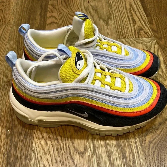 NWOT Kids Nike Air Max 97 Set to Rise Rainbow (3.5) - Picture 1 of 8